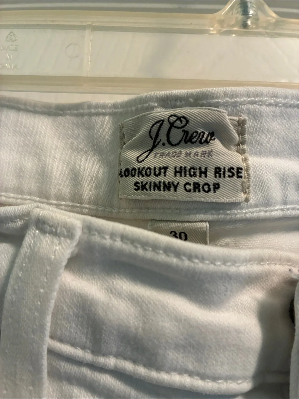 J. Crew White Slim Straight  woman’s  Jeans